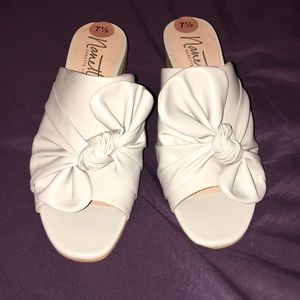 New Nanette Lepore mules Cream 7.5